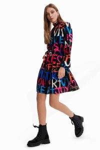 Dámské Kombinéza Desigual Krátké tunic with messages | 672194USD