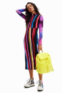 Dámské Kombinéza Desigual M. Christian Lacroix slim striped midi | 804675SMN