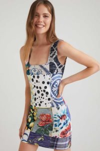 Dámské Kombinéza Desigual Slim patch square neckline | 510629ABS