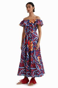 Dámské Kombinéza Desigual Stella Jean ruffled midi | 203765KVA