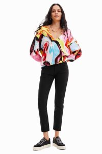 Dámské Legíny Desigual Basic skinny trousers | 168325MES