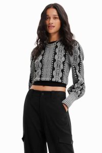 Dámské Svetry Desigual Balloon-sleeve jumper | 418702BVD