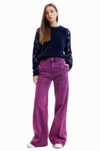 Dámské Svetry Desigual Floral fur-effect pullover | 679248YXA