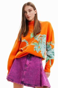 Dámské Svetry Desigual Maitrepierre oversize mantis pullover | 263947LNT