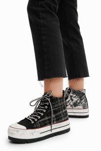 Dámské Tenisky Desigual Tartan platform high-top | 952607GQS