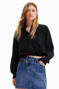 Dámské Topy Desigual Cropped heart pocket | 834692MZS