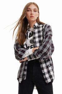 Dámské Topy Desigual Patchwork plaid | 382450YFN