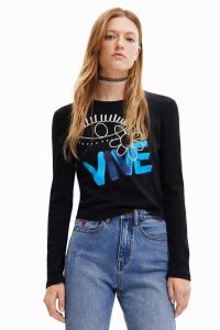 Dámské Tričko Desigual Cropped Vive | 713529PIK