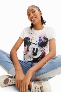 Dámské Tričko Desigual Disney's Mickey Mouse arty | 762834XGB