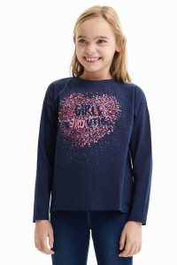 Dívčí Tričko Desigual Sequin splatter | 549376JWC