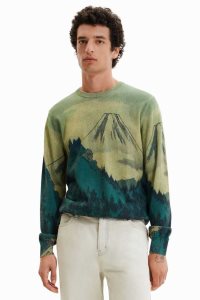 Pánské Mikiny Desigual Thin landscape pullover | 083479VHD