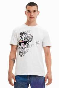 Pánské Polo Triko Desigual Skull and flowers | 475368LIC