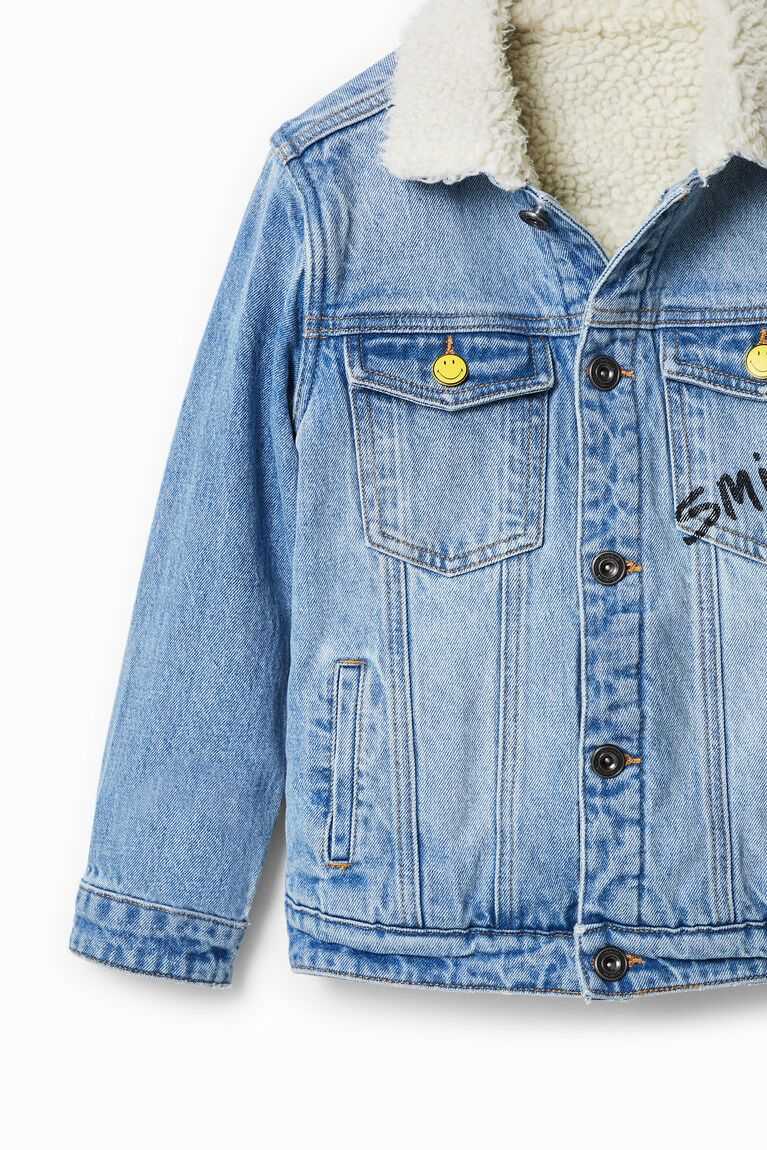 Chlapecké Kabáty Desigual Smiley denim trucker | 702354JGM