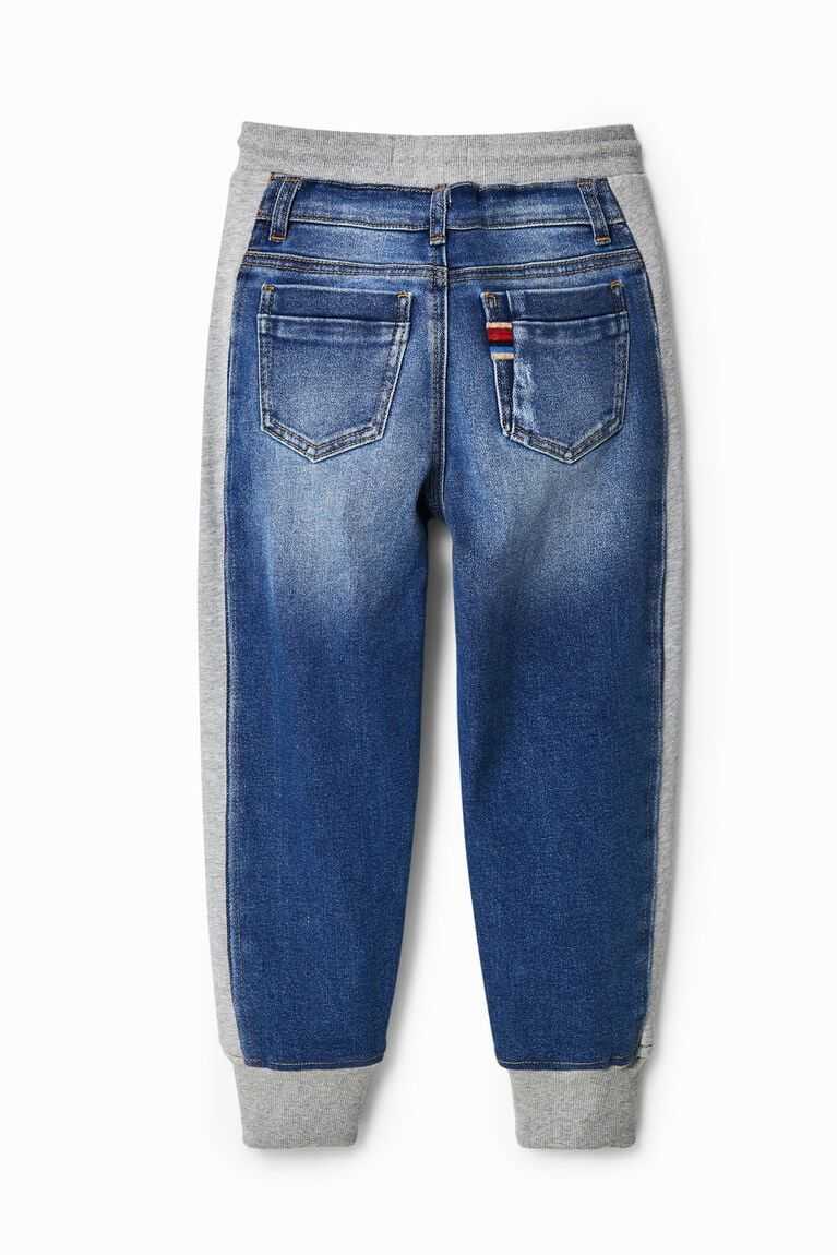 Chlapecké Kalhoty Desigual Hybridní denim jogger trousers | 510386ONA