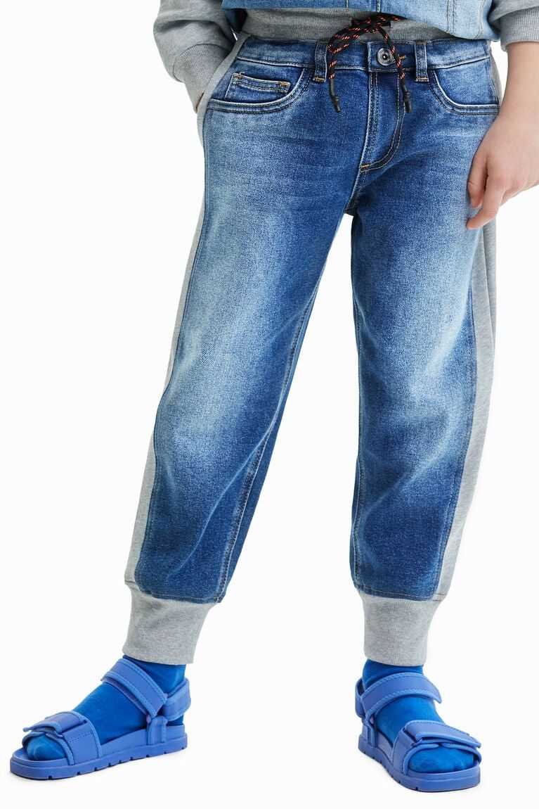 Chlapecké Kalhoty Desigual Hybridní denim jogger trousers | 510386ONA