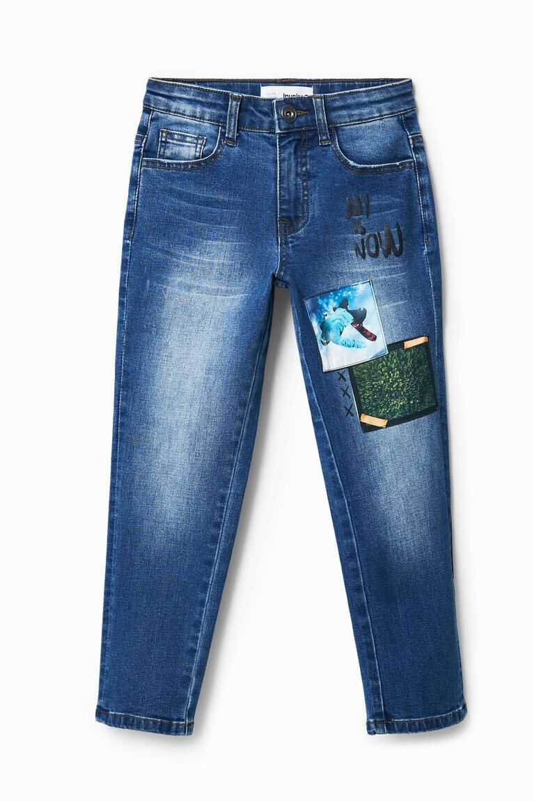 Chlapecké Kalhoty Desigual Jeans with photographic patches | 965172TSJ