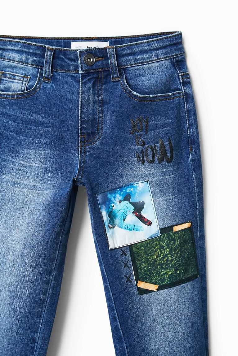 Chlapecké Kalhoty Desigual Jeans with photographic patches | 965172TSJ