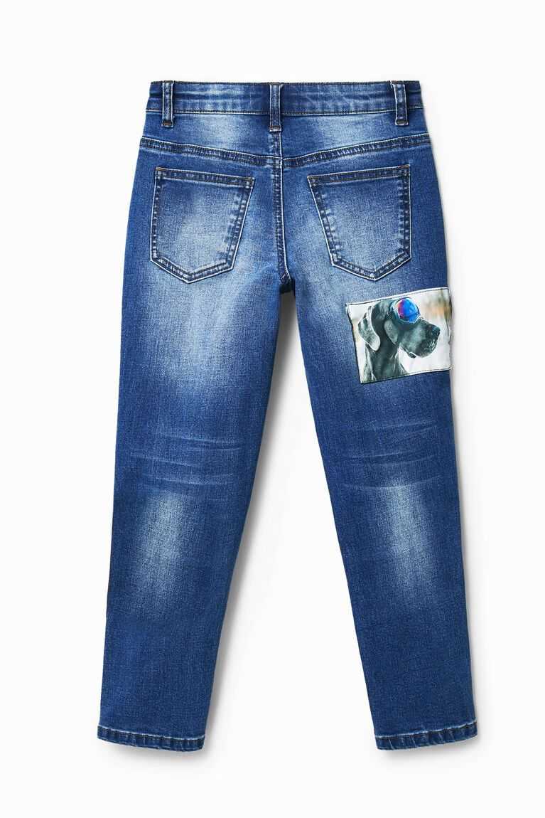 Chlapecké Kalhoty Desigual Jeans with photographic patches | 965172TSJ