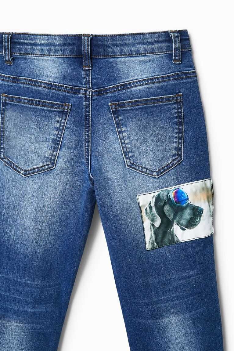 Chlapecké Kalhoty Desigual Jeans with photographic patches | 965172TSJ