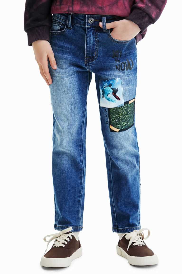 Chlapecké Kalhoty Desigual Jeans with photographic patches | 965172TSJ