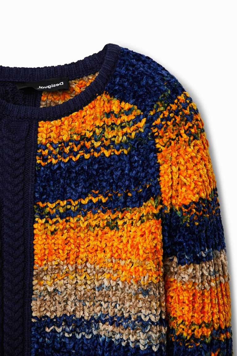 Chlapecké Mikiny Desigual Hybridní chunky knit jumper | 385791CQU