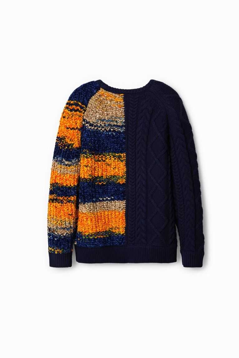 Chlapecké Mikiny Desigual Hybridní chunky knit jumper | 385791CQU