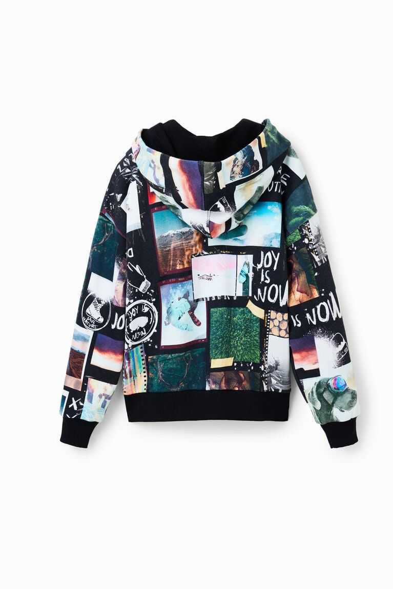 Chlapecké Mikiny Desigual Photo collage hoodie | 241869NMQ