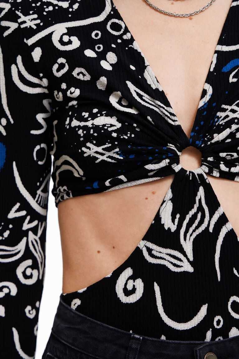 Dámské Body Desigual Hand-drawn illustration cut-out | 246350PWG