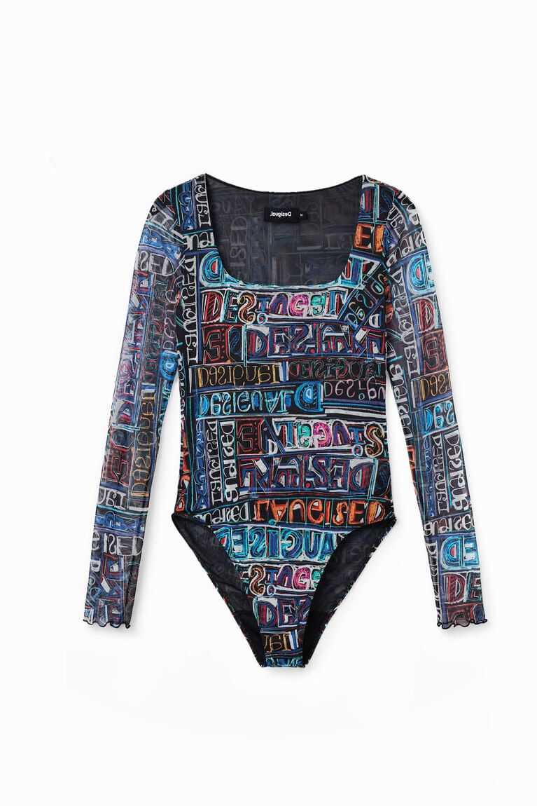 Dámské Body Desigual Tulle arty logo | 521307GCN