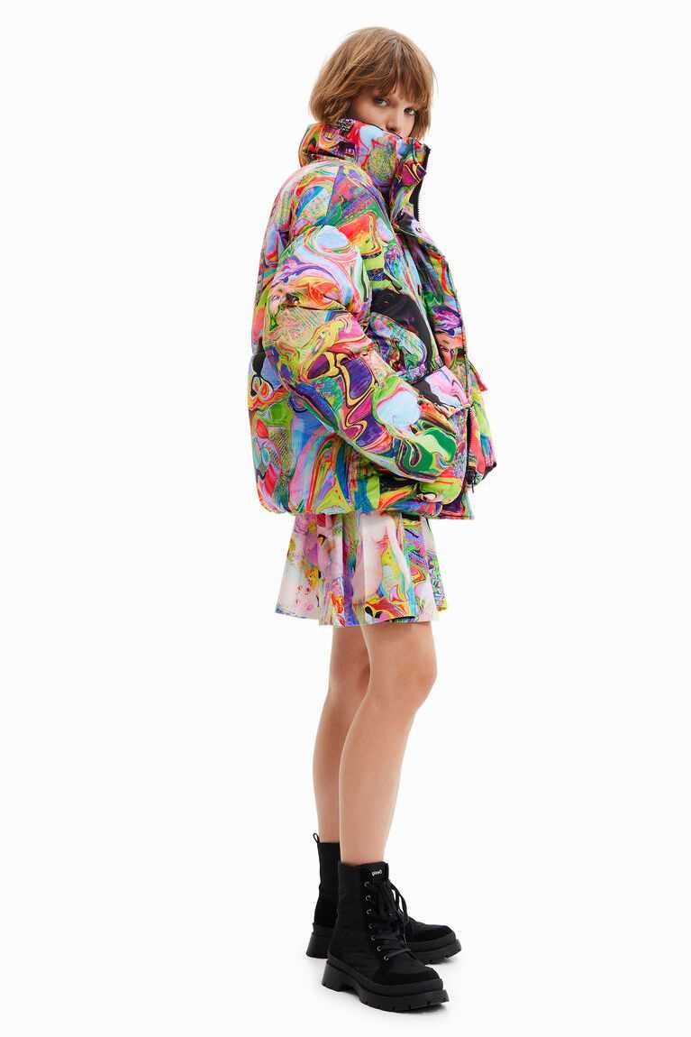 Dámské Bunda Puffer Desigual Maria Escote oversize padded | 568019BDT