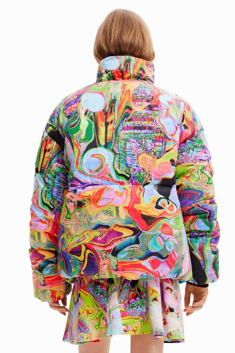 Dámské Bunda Puffer Desigual Maria Escote oversize padded | 568019BDT