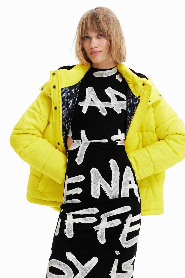 Dámské Bunda Puffer Desigual Textured padded | 367508FRT