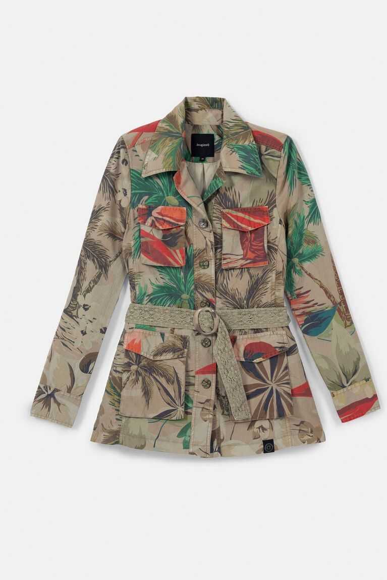 Dámské Bundy Desigual Camoflower military | 657148RZA