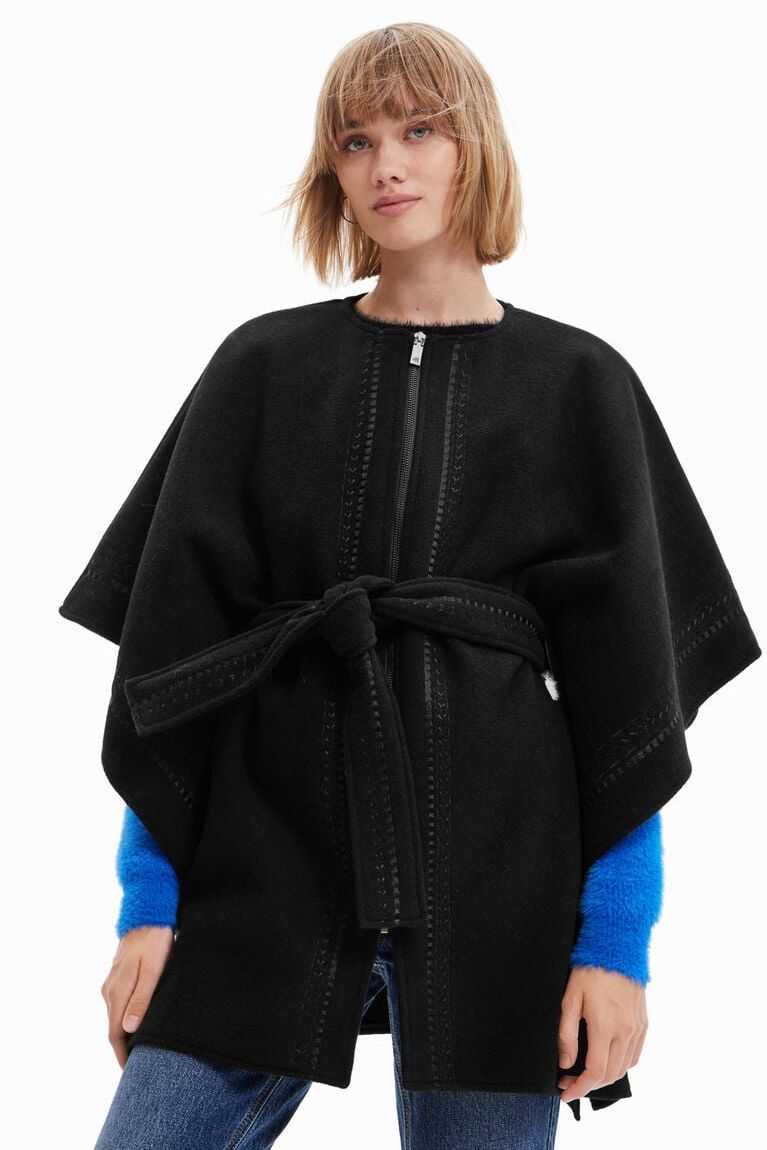 Dámské Bundy Desigual Embroidered poncho | 651279KMV