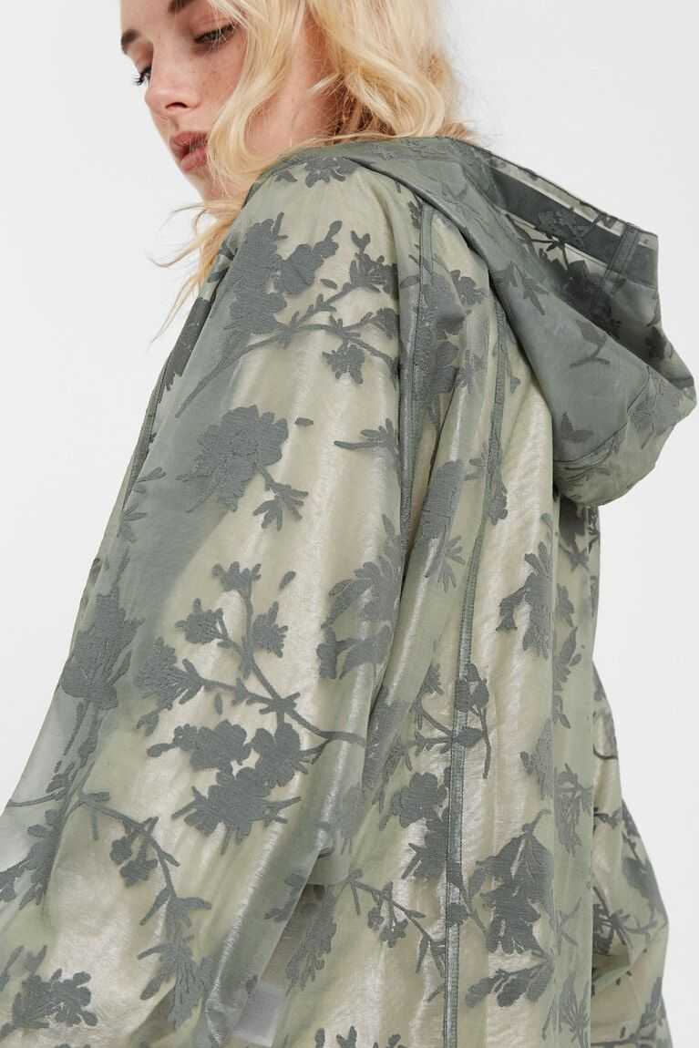 Dámské Bundy Desigual Floral transparent windbreaker | 471286DXB