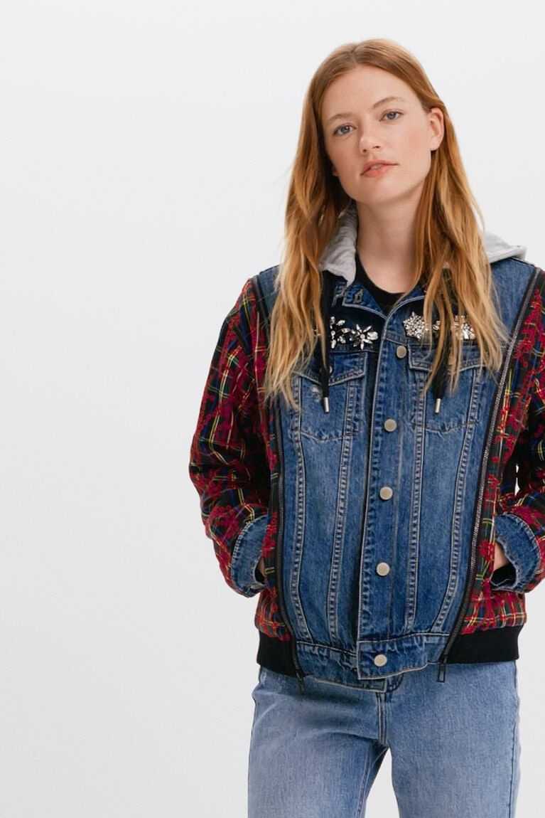 Dámské Bundy Desigual Hybridní denim | 072649HUA