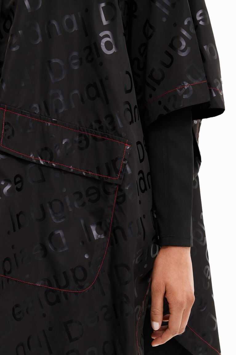 Dámské Bundy Desigual Logo raincoat | 071492BWM