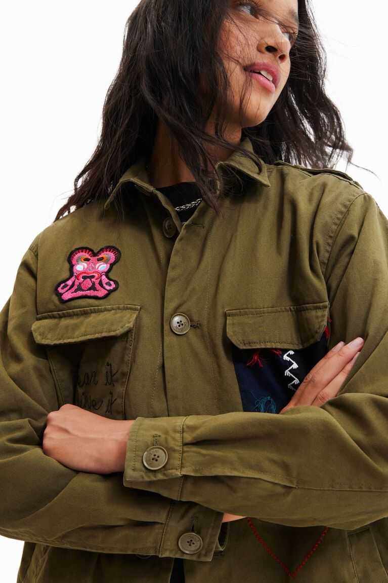 Dámské Bundy Desigual M. Christian Lacroix military parka | 264738MLV