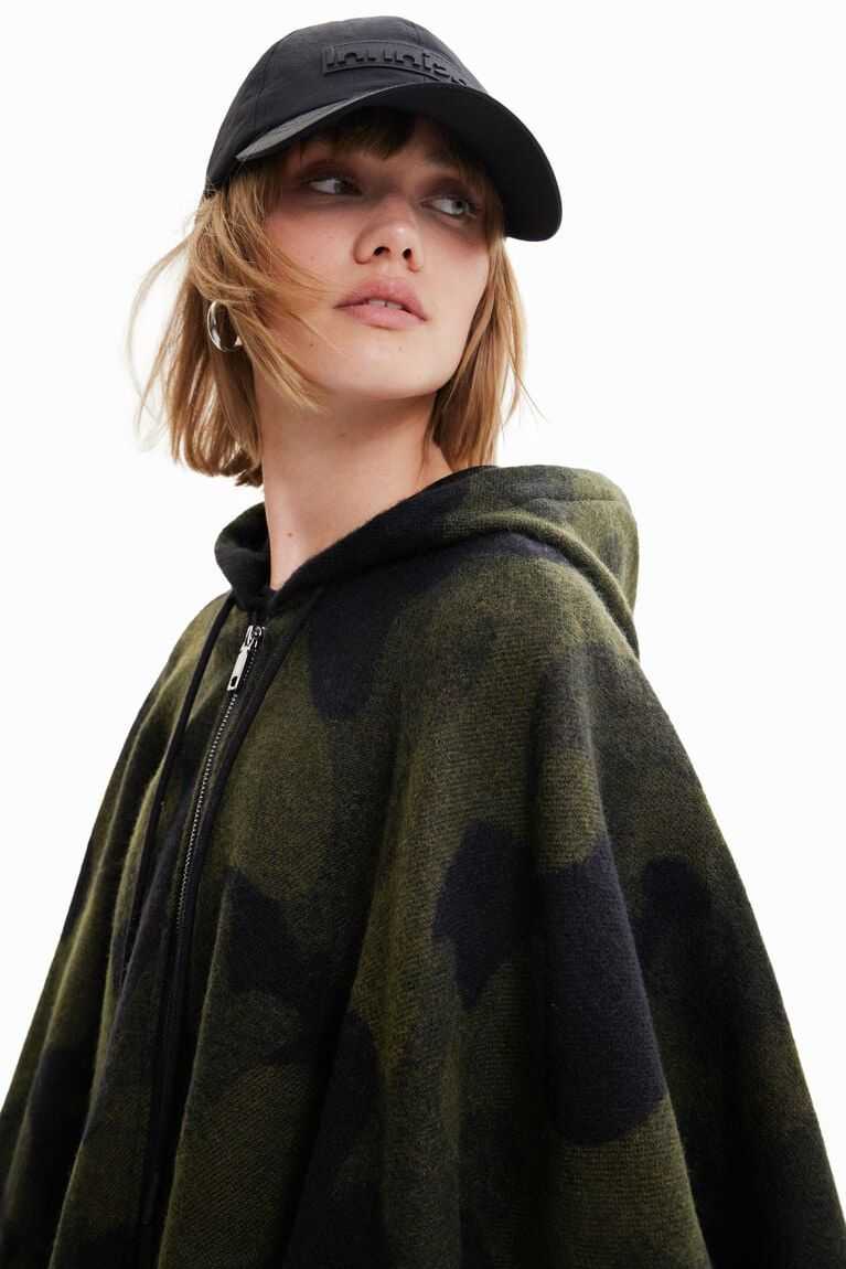 Dámské Bundy Desigual Military poncho | 810429VHT