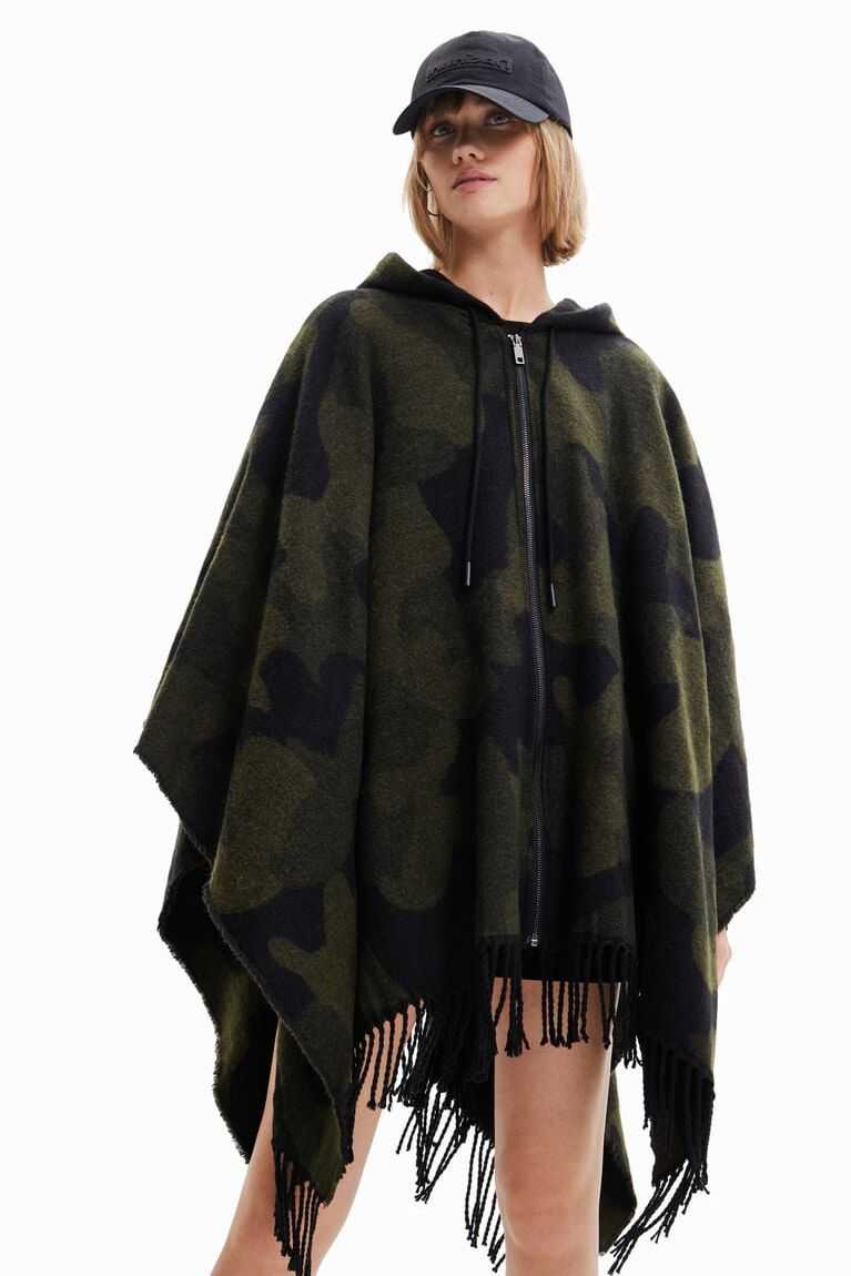 Dámské Bundy Desigual Military poncho | 810429VHT