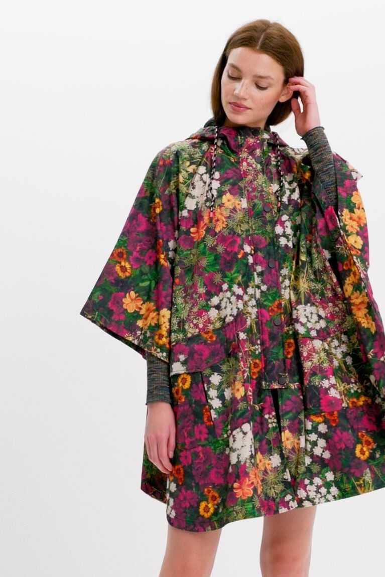 Dámské Bundy Desigual Mini floral raincoat | 289516OKX