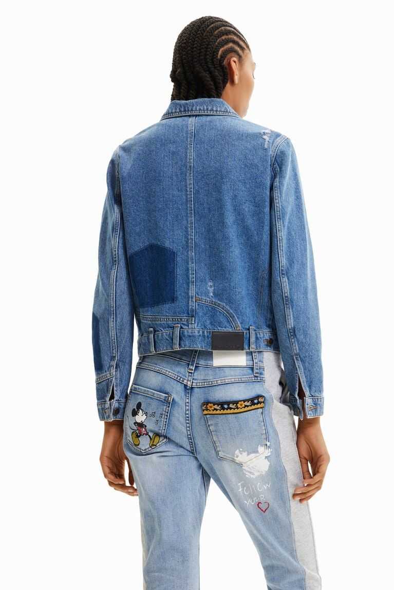 Dámské Bundy Desigual Patchwork denim | 791250PMB