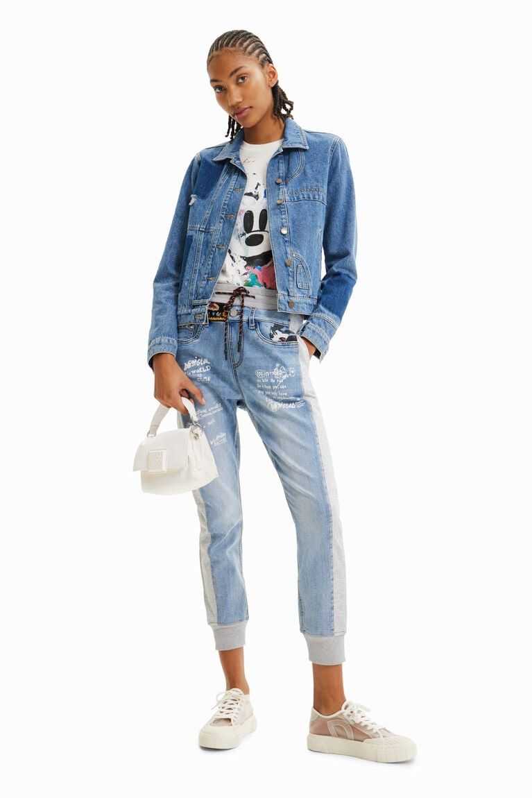 Dámské Bundy Desigual Patchwork denim | 791250PMB