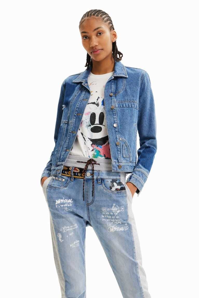 Dámské Bundy Desigual Patchwork denim | 791250PMB