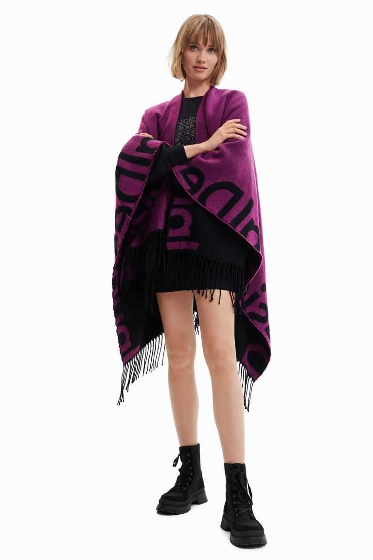 Dámské Bundy Desigual Reversible poncho | 962154GMN