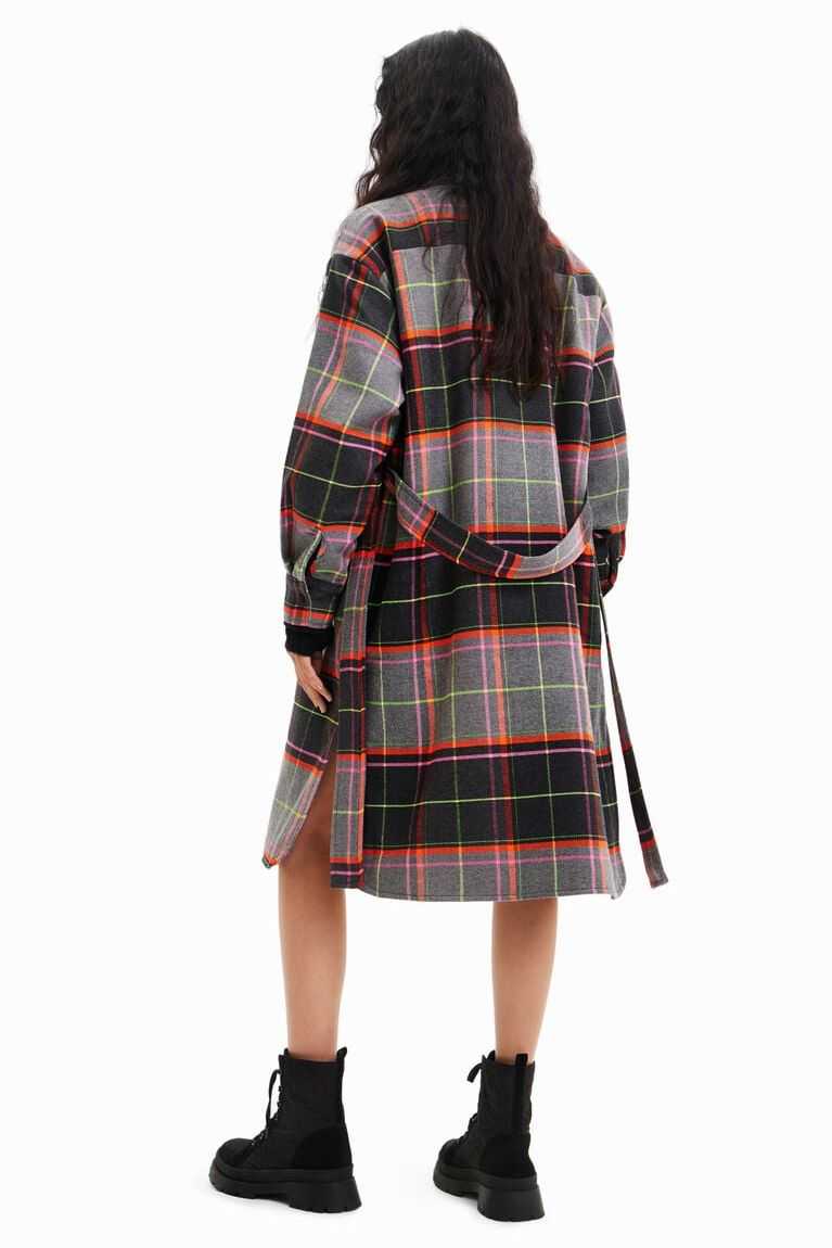 Dámské Bundy Desigual Tartan overshirt | 219745XRE