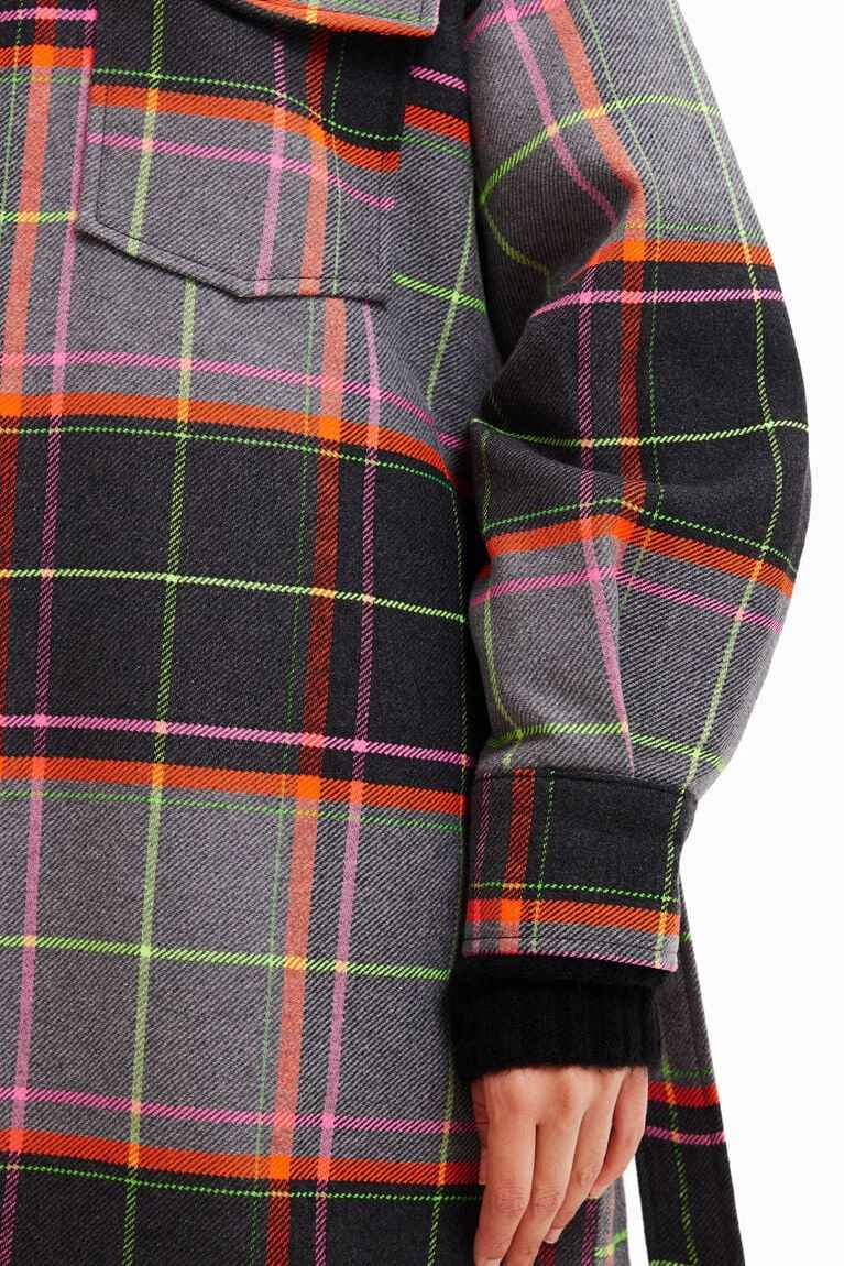 Dámské Bundy Desigual Tartan overshirt | 219745XRE