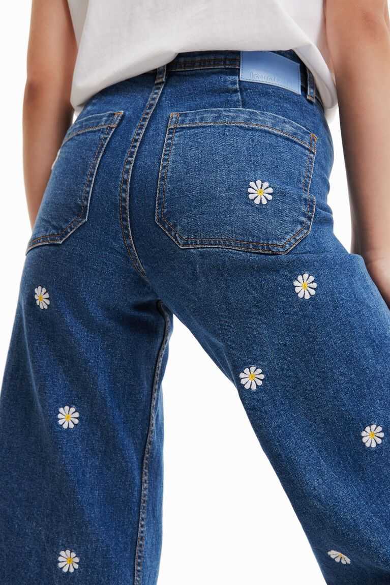 Dámské Džíny Desigual Daisy denim culottes | 792415CQS