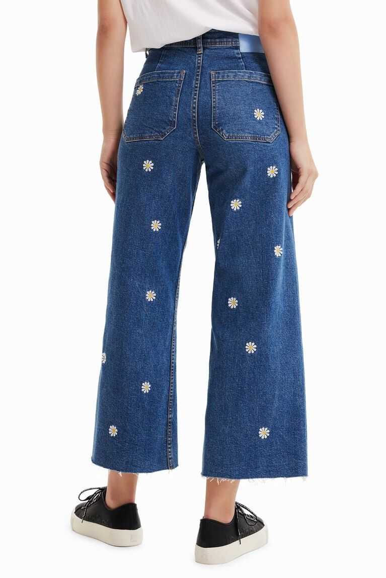 Dámské Džíny Desigual Daisy denim culottes | 792415CQS