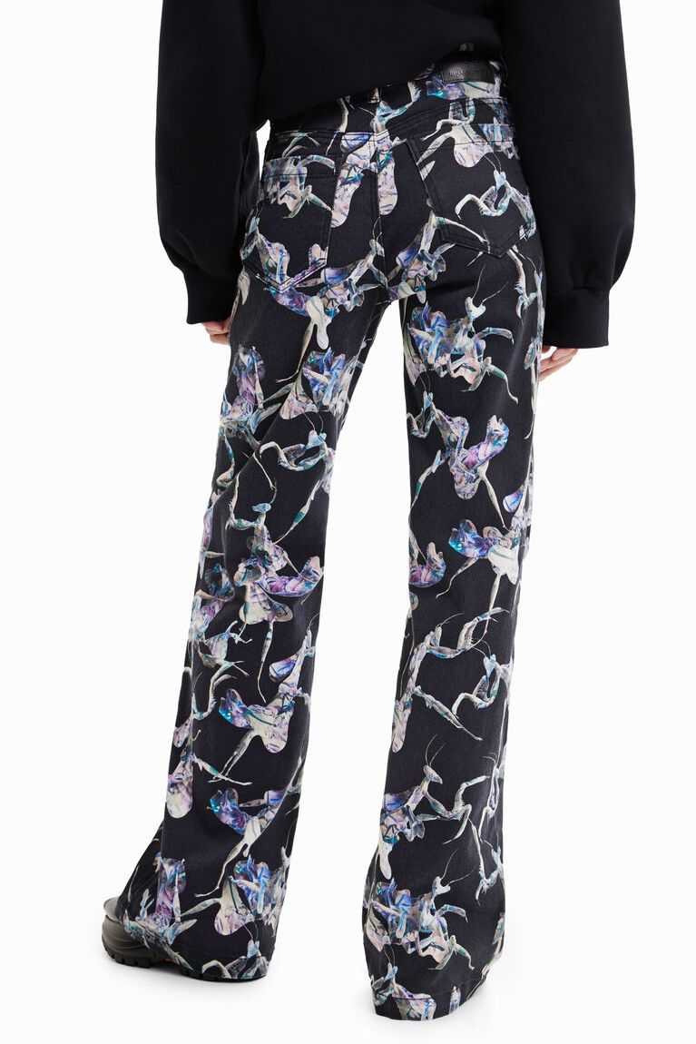 Dámské Džíny Desigual Maitrepierre wide-leg trousers | 349825OUF